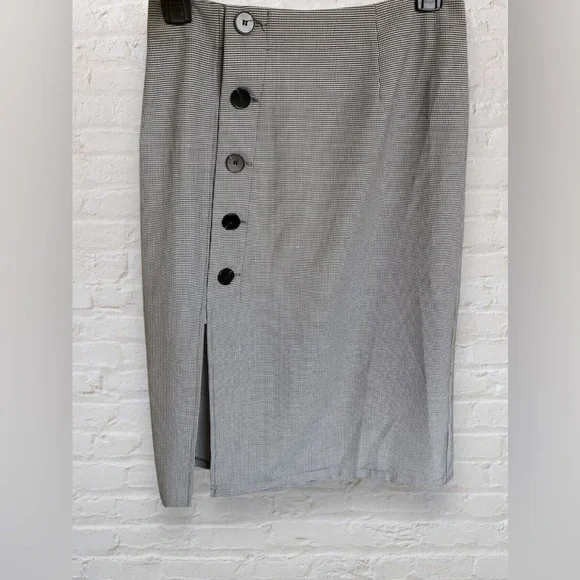 Anthropologie X Mare Mare Asymmetrical Button-down Midi Skirt Side Slit Size XS - Picture 5 of 10